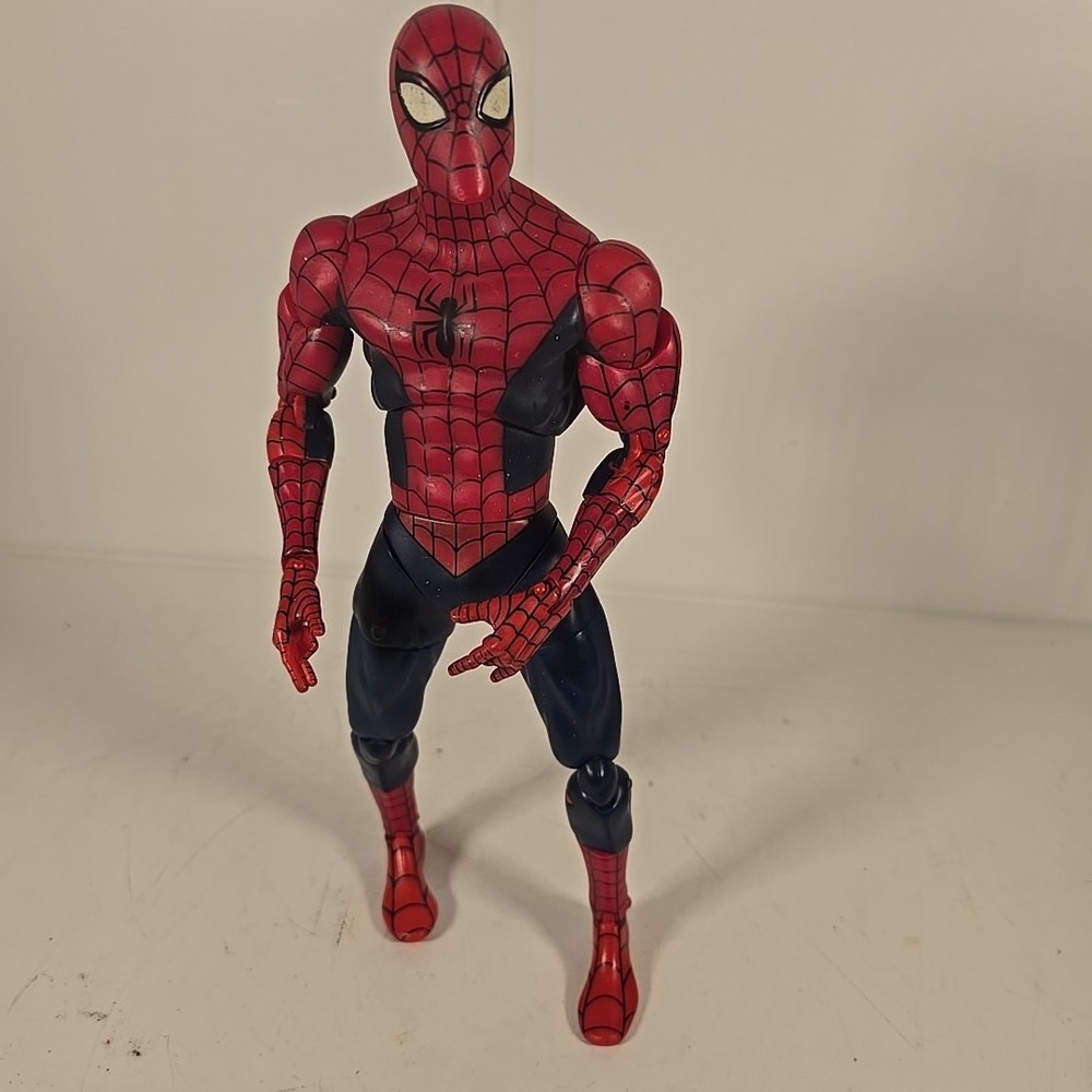 Vintage 11" Spider-Man 2005‎ Toy Biz DELUXE Figure Marvel 27 Points Articulation